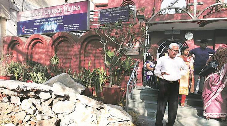 Delhi Church, Delhi Church Demolition, North Delhi Municipal Corporation, NDMC, Delhi News, Indian Express News
