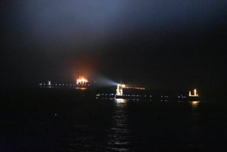 Serious fire on Maersk Line container vessel in the Arabian Sea