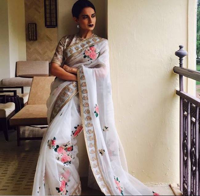 Kangana Ranaut, Happy Birthday Kangana Ranaut, Kangana Ranaut birthday, Kangana Ranaut latest photos, Kangana Ranaut fashion, Kangana Ranaut sari fashion, Kangana Ranaut ethnic fashion, indian express, indian express news