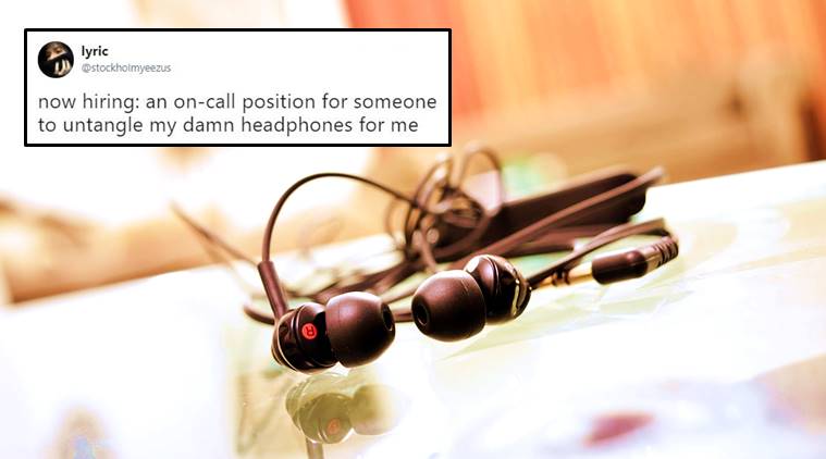 earphones, untangling earphones, earphone addictions, earphone tweets, earphone untangling, music earphones, indian express, indian express news