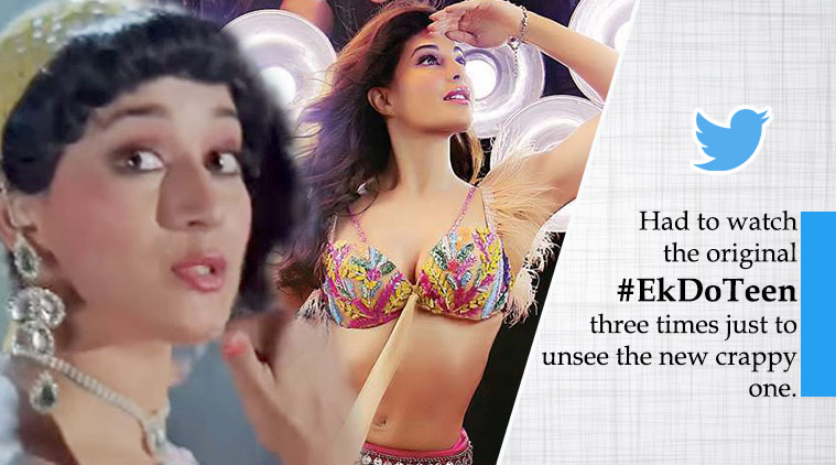 Ek Do Teen: Jacqueline Fernandez steps into Madhuri Dixit's shoes and  Twitterati are not happy with the result | Trending News,The Indian Express