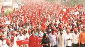 maharashtra farmers protest, farmers protest in mumbai, farmers protest call, indian express