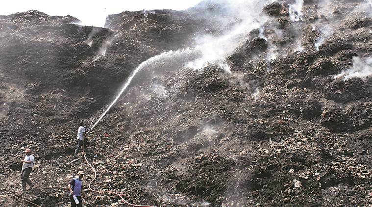 Adharwadi dumping ground fire 