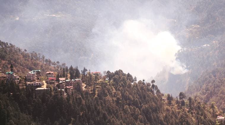 rising mercury fuel forest fire fears in Himachal