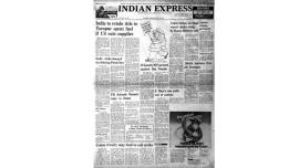front page, indian express front page, indian express forty years ago, indian express on March 15, 1977, Indian express editorial