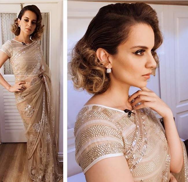 Kangana Ranaut, Happy Birthday Kangana Ranaut, Kangana Ranaut birthday, Kangana Ranaut latest photos, Kangana Ranaut fashion, Kangana Ranaut sari fashion, Kangana Ranaut ethnic fashion, indian express, indian express news