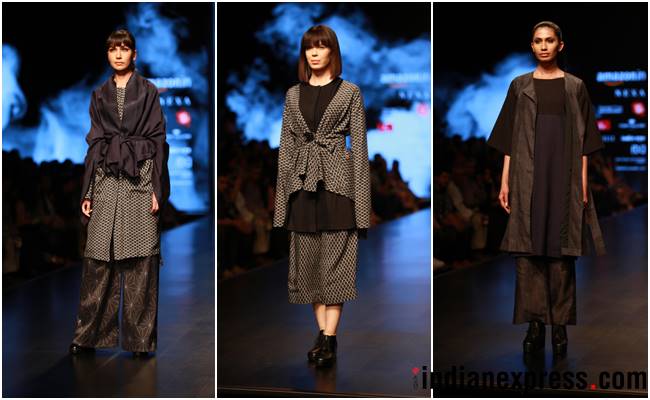 Amazon India Fashion Week AW’18, AIFW 2018, AIFW Day 3, Anju Modi, Shivan and Narresh, Nida Mahmood, Wendell Rodricks, Pinnacle by Shruti Sancheti, Esha Amiin, Gaurav Jai Gupta, celeb fashion, bollywood fashion, indian express, indian express news