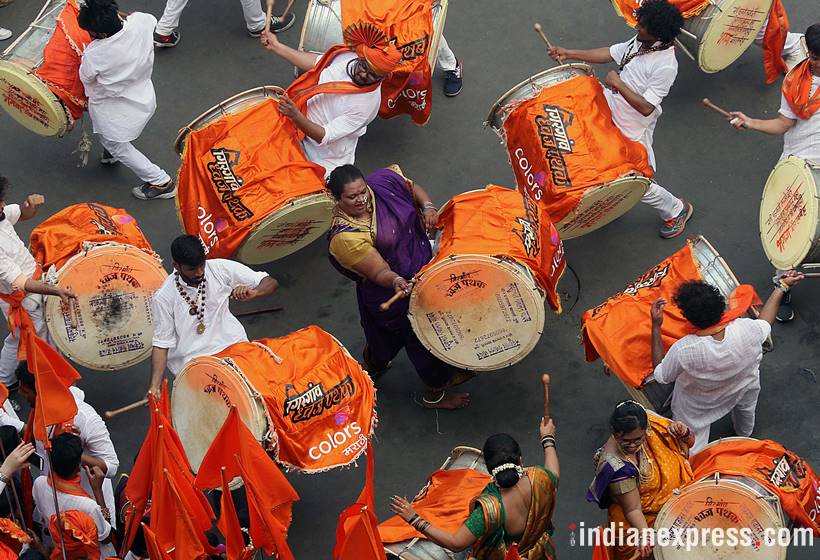 gudi padwa, happy gudi padwa 2018, gudi padwa photos, gudi padwa images, mumbai gudi padwa, Maharashtrian New Year, indian express, mumbai photos