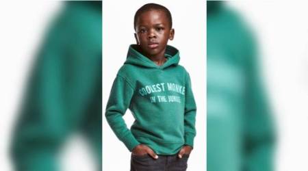 H&M, H&M monkey hoodie, H&M partners with south african marketing team, coolest monkey in the jungle hoodie H&M, H&M racism slogans, H&M Allah socks, Indian express, Indian express news