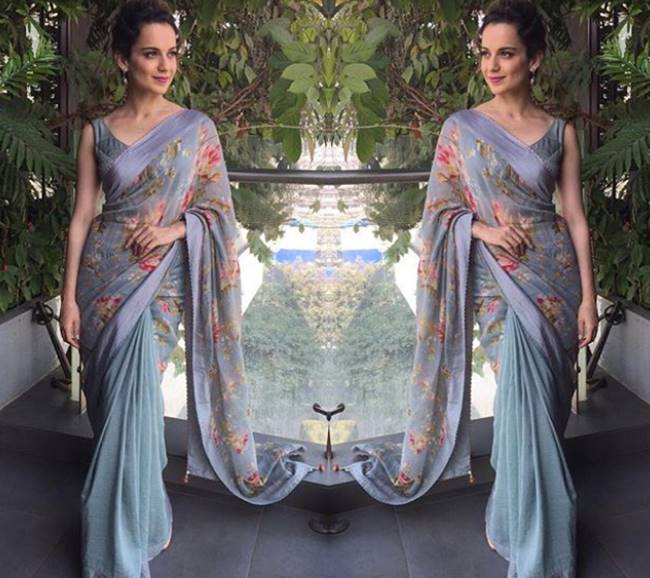 Kangana Ranaut, Happy Birthday Kangana Ranaut, Kangana Ranaut birthday, Kangana Ranaut latest photos, Kangana Ranaut fashion, Kangana Ranaut sari fashion, Kangana Ranaut ethnic fashion, indian express, indian express news
