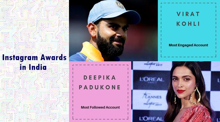 instagram india awards virat kohli deepika padukone emerge as winners on the app for 2017 - highest instagram followers indian