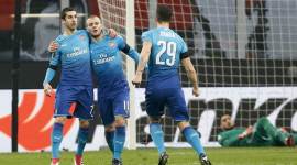 Arsenal beat AC Milan 2-0 in Europa League clash.
