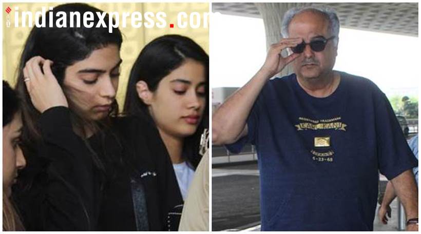 Janhvi, Khushi Kapoor Sridevi prayer meet in Chennai