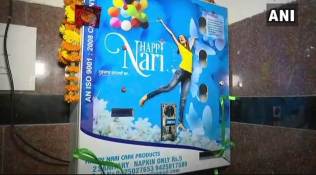 Sanitary napkin vending machine installed at Hyderabad’s Kacheguda railway station