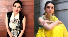 Karisma Kapoor, Aditi Rao Hydari, Anamika Khanna, Raw Mango, Karisma Kapoor fashion, Aditi Rao Hydari fashion, Karisma Kapoor style, Aditi Rao Hydari style, Karisma Kapoor latest news, Aditi Rao Hydari latest news, Karisma Kapoor latest photos, Aditi Rao Hydari latest photos, celeb fashion, bollywood fashion, indian express, indian express news