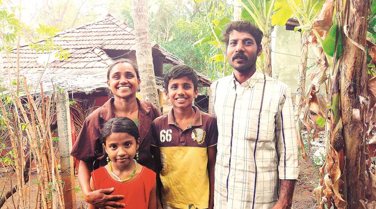 Komalavally with her family. (Express photo/Vishnu Verma)