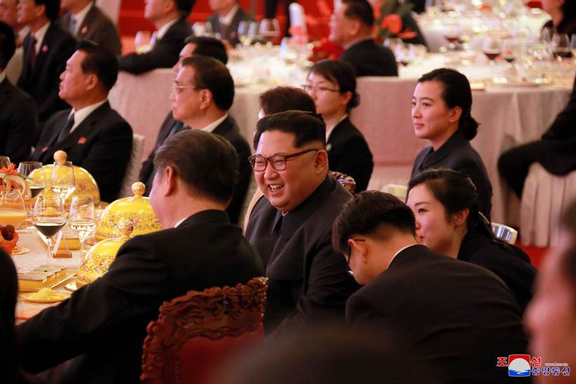 Kim Jong Un, Xi Jinping, North Korea, China, Kim meets Xi, Kim in China pictures, Kim Xi pictures, World news, Indian Express