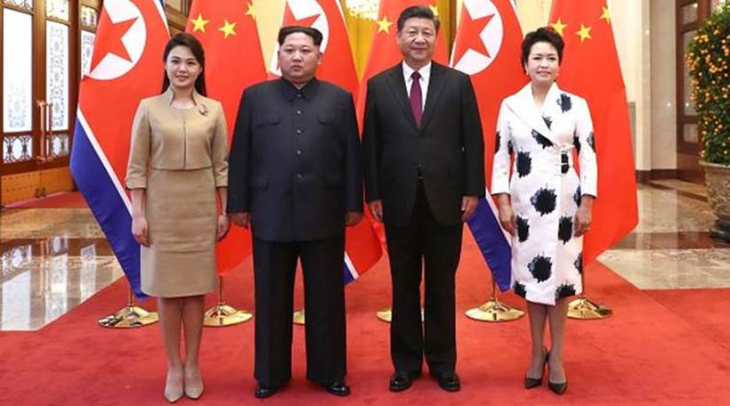 Kim Jong Un, Xi Jinping, North Korea, China, Kim meets Xi, Kim in China pictures, Kim Xi pictures, World news, Indian Express