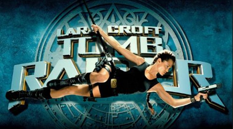 Angelina Jolie is Lara Croft Tomb Raider Action, Adventure Movie Cover  Poster