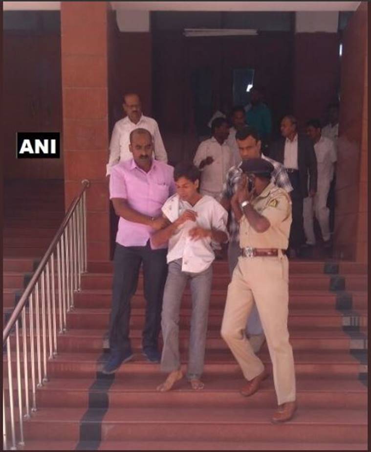 karnataka lokayukta stabbed