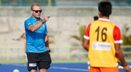 Sjoerd Marijne during a practice session