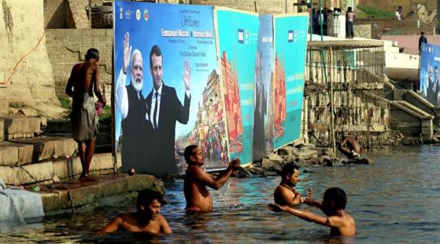 modi and macron in varanasi, live updates
