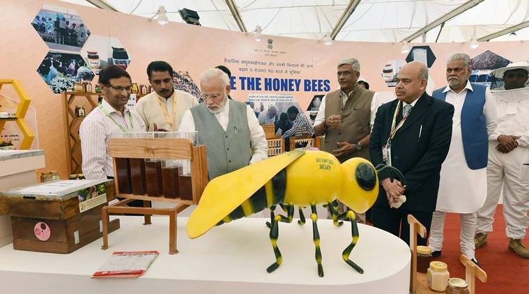 PM Modi, minimum support prices, MSPs for crops, Krishi Unnati Mela 2018, India news, indian express news