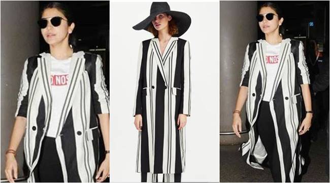 monochrome stripes, different ways to wear monochrome stripes, Kangana Ranaut monochrome stripes, Anushka Sharma monochrome stripes, Genelia Deshmukh monochrome stripes, Malaika Arora monochrome stripes, Rakul Preet monochrome stripes, indian express, indian express news
