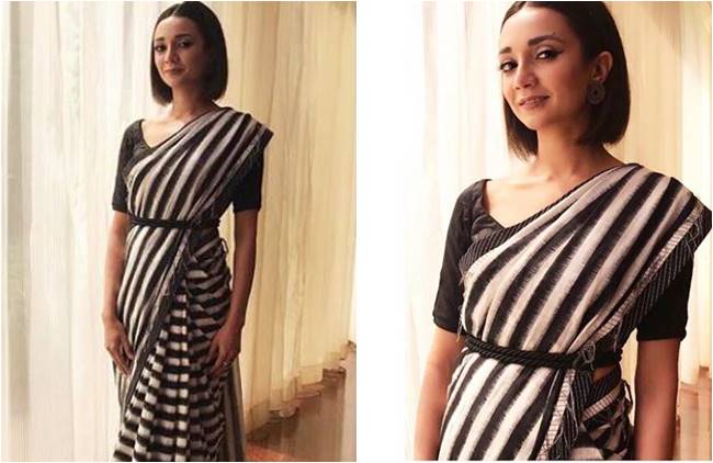 monochrome stripes, different ways to wear monochrome stripes, Kangana Ranaut monochrome stripes, Anushka Sharma monochrome stripes, Genelia Deshmukh monochrome stripes, Malaika Arora monochrome stripes, Rakul Preet monochrome stripes, indian express, indian express news