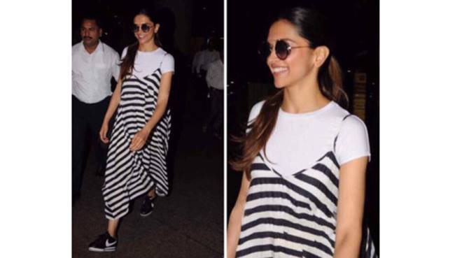 monochrome stripes, different ways to wear monochrome stripes, Kangana Ranaut monochrome stripes, Anushka Sharma monochrome stripes, Genelia Deshmukh monochrome stripes, Malaika Arora monochrome stripes, Rakul Preet monochrome stripes, indian express, indian express news