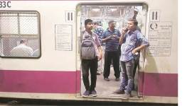 The vendors’ compartments have fewer seats and more room to stand. (Vignesh Krishnamoorthy)