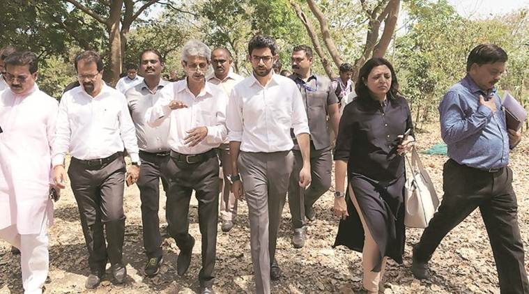 Maharashtra Nature Park, Dharavi slum, mumbai bjp, Shiv Sena, Chief Minister Devendra Fadnavis, Aaditya Thackeray, mumbai news