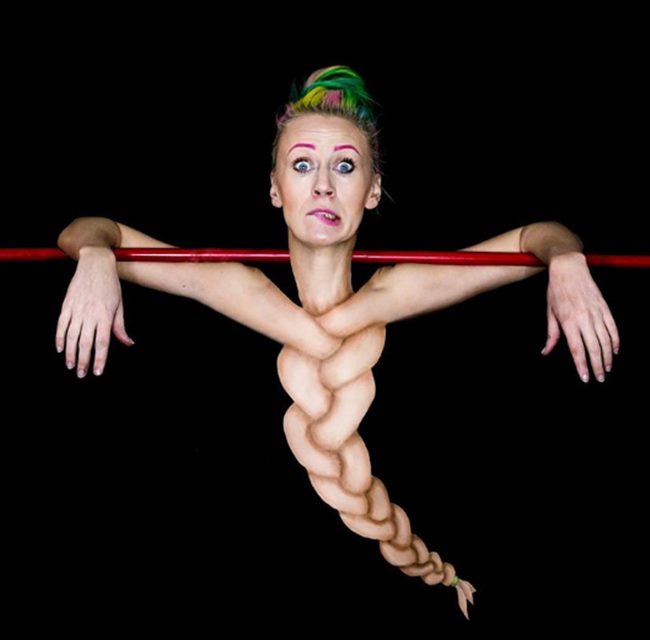make up artist, make up artist creating illusions, make up artist creating optical illusion, body painting make up artist, Indian express, indian express news