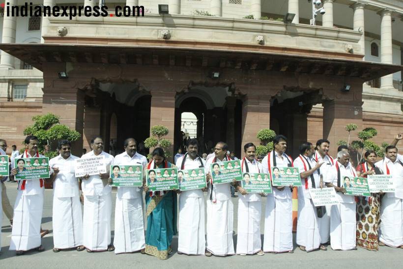 Parliament protests, Lok Sabha adjourned