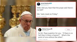 Pope Francis, Pope Francis There is no hell, Pope Francis There is no hell Twitter reactions, Pope Francis statement, Catholic doctrine, Catholicism, Indian express, trending news