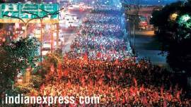 mumbai maharashtra farmers protest live updates, mumbai traffic, azad maidan protest