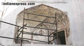 red fort, monument, hidden painting, asi, Archaeological Survey, chhatta bazaar, mughal era paintings discovered, indian express