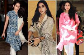 Sara Ali Khan, Sara Ali Khan salwar suit, Abu Jani Sandeep khosla, Sara Ali Khan fashion, Sara Ali Khan style, Sara Ali Khan latest photos, Sara Ali Khan latest news, Sara Ali Khan images, Sara Ali Khan updates, Sara Ali Khan pictures, celeb fashion, bollywood fashion, indian express, indian express news