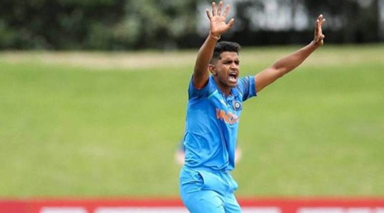 Shivum Mavi, Shivum Mavi India u19, Shivum Mavi IPL, Kolkata Knight Riders, Indian Premier League 2018, IPL 2018, Rahul Dravid, sports news, cricket, Indian Express