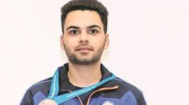 Arjun Babuta, arjun babuta medal, junior shooting world cup, shooting world cup news, sports news, indian express