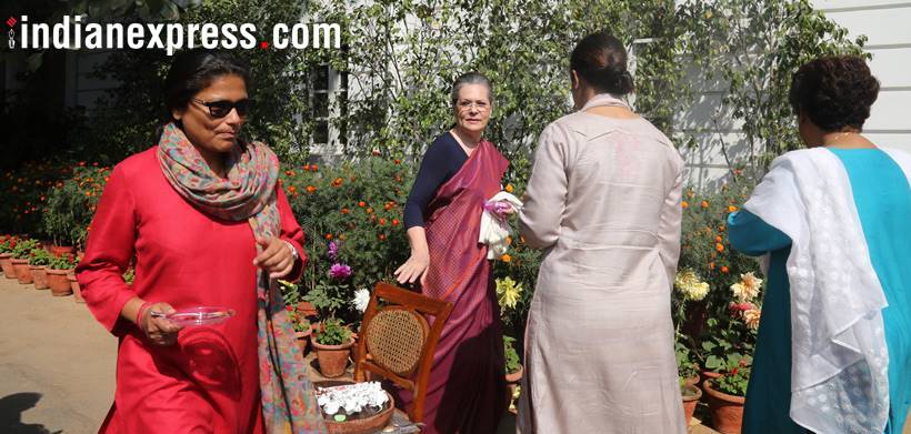 Sonia Gandhi, Congress, International Womens Day, Womens Day photos, Indian Express