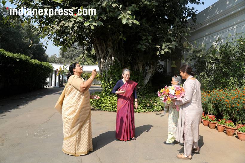Sonia Gandhi, Congress, International Womens Day, Womens Day photos, Indian Express
