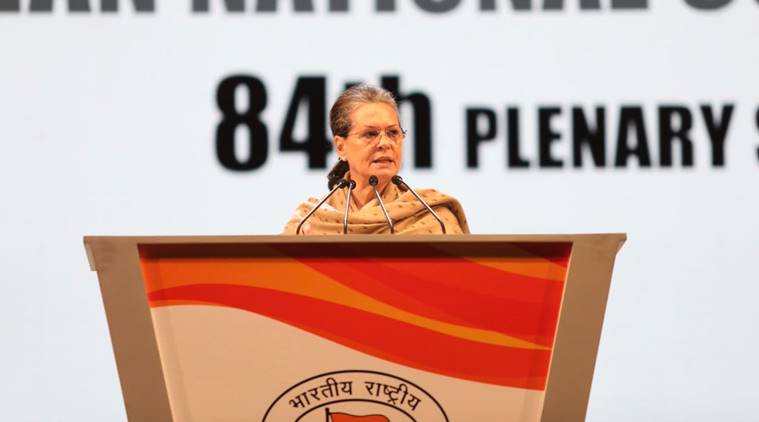 Congress Plenary Session: Sonia Gandhi takes on PM Modi, rallies party behind Rahul