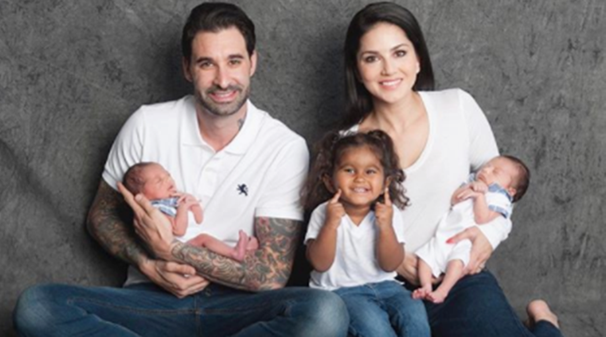 Sunny Leone and Daniel Weber welcome twins via surrogacy | Entertainment  News,The Indian Express