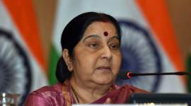 Swaraj Swaraj addresses a press conference Sushma Swaraj, Ram Madhav, EPFO, Legal, Betting, Cricket, Sport, Sacred Games, fifa, indian express