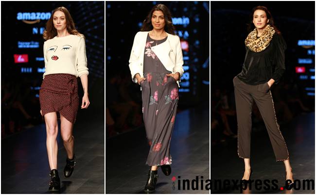 Amazon India Fashion Week AW’18, AIFW 2018, AIFW Day 3, Madhu Jain, Tom Tailor, Sonam Dubal, Abhi Singh, ILK and Aartivijay Gupta, celeb fashion, bollywood fashion, indian express, indian express news
