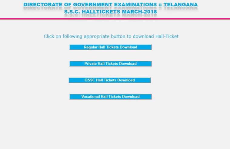 TS SSC 10th hall tickets 2018 out, download at bse ...