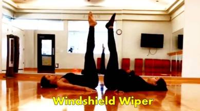 Yasmin Karachiwala, Yasmin Karachiwala pilates, Yasmin Karachiwala corkscrew workout, Yasmin Karachiwala pilates workout, Yasmin Karachiwala pelvic stability exercise, Yasmin Karachiwala shoulder muscels workout, indian express, indian express news