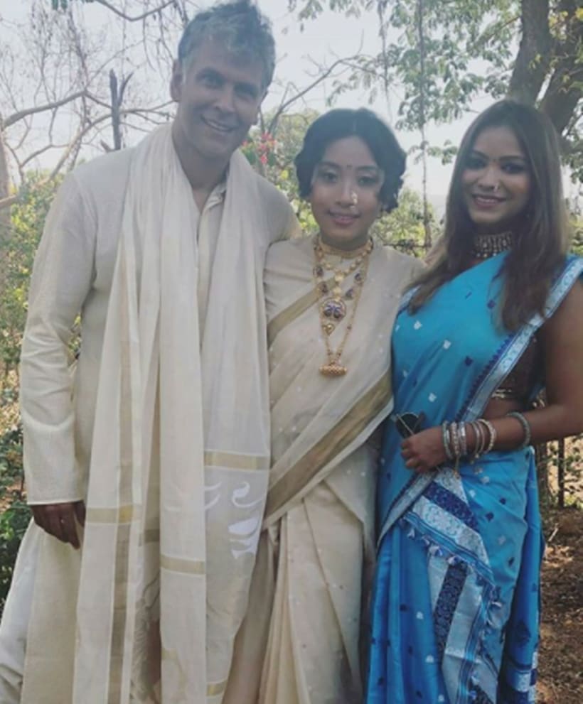Milind Soman and Ankita Konwar's marriage