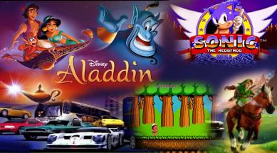 The Legend of Zelda: Ocarina of Time, sonic the hedgehog, Hudson's Adventure Island, Disney's Aladdin, Midtown Madness, games, ios, android